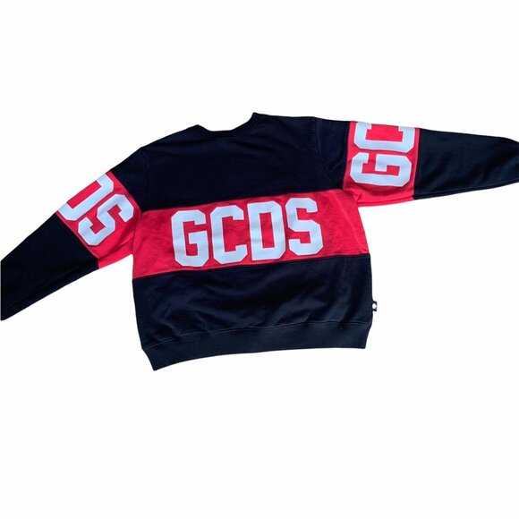 GCDS Logo Band Crewneck Streetwear Mens Sweatshirt M - Picture 3 of 12